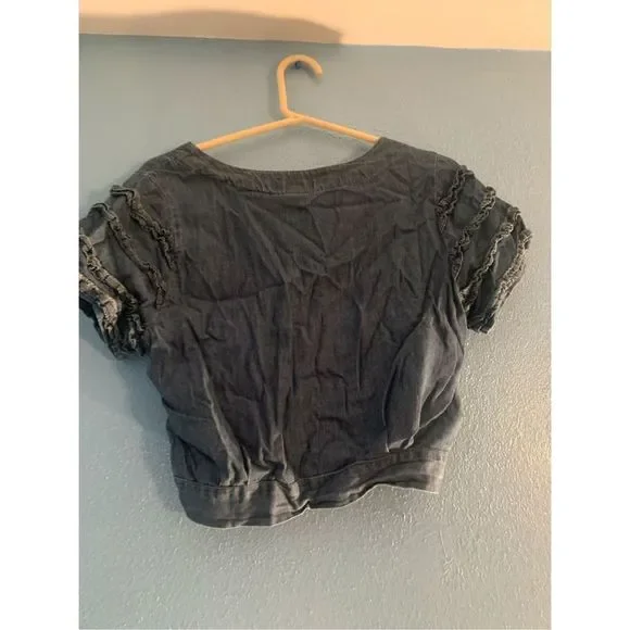 Vintage Denim Top Size Small - Picture 6 of 6